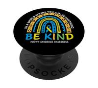 In October We Wear Blue Yellow Kind Down Syndrome Awareness PopSockets PopGrip Adesivo