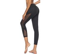 In One Clothing - Leggings da donna per sport, fitness, outdoor e loungewear, super elastici e con vita alta per una vestibilità comoda e senza pieghe, Maglia nera 02, XL