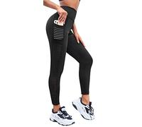 In One Clothing - Leggings da donna per sport, fitness, outdoor e loungewear, super elastici e con vita alta per una vestibilità comoda e senza pieghe, Carbone, M