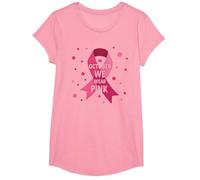 in Ottobre indossiamo Donne Rosa per la consapevolezza del Cancro al Seno Maglietta, Ragazze, Rosa, M