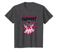 in Ottobre Indossiamo Fantasma Rosa - Scary Good Support Maglietta, Bambini, Grigio Scuro, 2 Anni