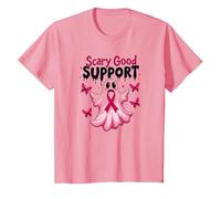 in Ottobre Indossiamo Fantasma Rosa - Scary Good Support Maglietta, Bambini, Rosa, 3 Anni