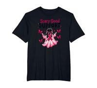 in Ottobre Indossiamo Fantasma Rosa - Scary Good Support Maglietta, Uomo Taglie Grandi, Nero, 6X Tall