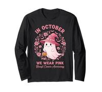 In ottobre indossiamo il cancro al seno fantasma di Halloween rosa del nastro Maglia a Manica