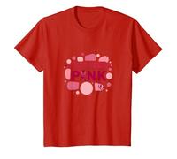in Ottobre indossiamo Il Supporto Rosa per la sensibilizzazione sul Cancro al Seno Maglietta, Bambini, Rosso, 10 Anni