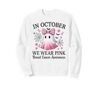 in Ottobre indossiamo la consapevolezza del Cancro al Seno Carino Fantasma Rosa Felpa