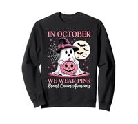 in Ottobre indossiamo la consapevolezza del Cancro al Seno Carino Fantasma Rosa Felpa