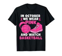 in Ottobre indossiamo la consapevolezza del Cancro al Seno da Basket Rosa Maglietta