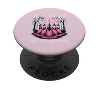 In ottobre indossiamo la consapevolezza del cancro al seno della congrega delle streghe rosa PopSockets PopGrip Adesivo