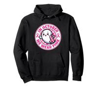 in Ottobre indossiamo la consapevolezza del Cancro al Seno Fantasma Rosa Carino Felpa con Cappuccio