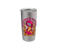 In ottobre indossiamo la consapevolezza del cancro al seno rosa Bicchiere termico in acciaio inox doppia parete