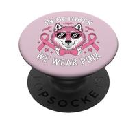 In ottobre indossiamo la consapevolezza del cancro al seno rosa PopSockets PopGrip Adesivo