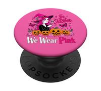 In ottobre indossiamo rosa Strega Cancro Halloween PopSockets PopGrip Adesivo