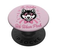 In ottobre indossiamo un guerriero rosa per la consapevolezza del cancro al seno PopSockets PopGrip Adesivo