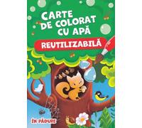 In padure. Carte de colorat cu apa (reutilizabila)