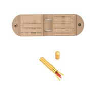 In pelle Cribbage Gioco Da Tavolo Set Pieghevole Cribbage Board Con Metallo Pioli Gioco Da Tavolo Portatile Per Indoor Camping Game