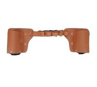 in pelle PU per bottiglie di birra, con cinturino regolabile, porta lattine di birra, per escursioni all'aperto, campeggio e feste