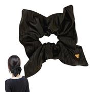 in pelle PU, scricchiolii per ragazze,Porta della coda di cavallo grandi scruppi Accessori per capelli | Eleganti legami per tutti i tipi di capelli, capelli spessi e sottili