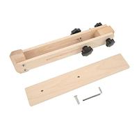 in pelle regolabile - bordo allunga in acciaio inossidabile con rotazione flessibile a 360 ° + base in legno di faggio per utensile per artigianato in pelle secure Uso nei