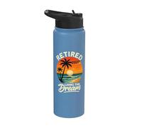 In pensione 2027 Vivere la spiaggia tropicale da sogno Stainless Steel Insulated Water Bottle