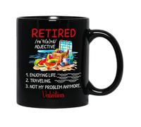 In Pensione, Godersi La Vita, Viaggiare Non È Un Mio Problema Tazze Da Tè Ceramica Tazze Di Caffè Divertenti Tazza Colazione Regalo Carino Per Fidanziati Anniversario Colleghi 330ml