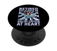 In pensione ma sempre un capitano della compagnia aerea nel cuore PopSockets PopGrip Adesivo