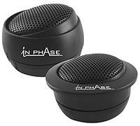 In Phase Car Audio SXT2 200W 1" PEI Silk Dome Tweeter Performance Altoparlanti, con alloggiamento regolabile (2 altoparlanti), nero