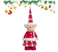In piedi di Natale, Orso di Natale in piedi | Orso con Gambe retrattili di Natale per il tavolo della finestra, decorazioni per le vacanze, stagione di Natale