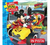 In pista. Topolino e gli amici del rally. Libro mini puzzle