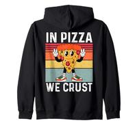 In Pizza We Crust - Divertente amante della pizza per ragazzi, uomini, donne, bambini Felpa con Cappuccio