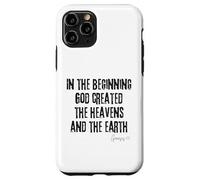 In principio Dio Creò Genesi 1:1 Creazione Biblica Custodia per iPhone 11 Pro