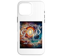 In principio Dio creò i cieli e la terra Custodia per iPhone 16 Pro Max