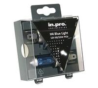 in. pro 011837 H4 Lampade alogene Twin Box, Sky Blue, 12 V, 60/55 W