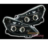 Opel Corsa D 06-10 fari anteriori ANGEL EYES neri LED