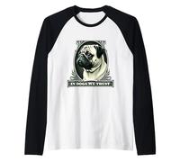In Pug ci fidiamo del divertente carlino vintage Maglia con Maniche Raglan