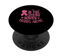 In Questa Compagnia Nessuno Combatte Da Solo Lotta Rosa PopSockets PopGrip Adesivo