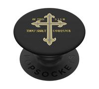 In questo segno conquisterai il simbolo della fede ortodossa della croce PopSockets PopGrip Adesivo