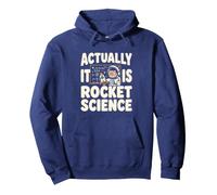 in Realtà è Rocket Scienza Divertente Retro Spazio Felpa con Cappuccio