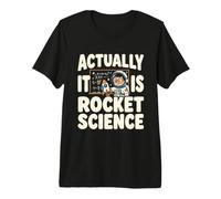 in Realtà è Rocket Scienza Divertente Retro Spazio Maglietta Premium