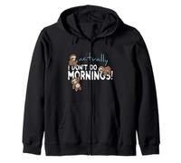 in Realtà io Non Faccio Le mattine Carino Bradipo Felpa con Cappuccio