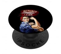 In realtà posso Rosie La femminista Rivettatrice Rosey Rosy PopSockets PopGrip Adesivo