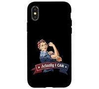 In realtà posso Rosie The Riveter Femminismo Girl Power Custodia per iPhone X/XS