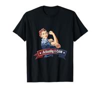 in Realtà Posso Rosie The Riveter Femminismo Girl Power Maglietta