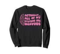 In realta'... Tutti i miei sistemi sono Nervous Design Felpa