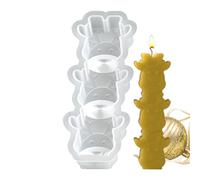 in resina di Natale - 3 per candele in silicone | fai da te per cioccolato, biscotti, caramelle, argilla, sapone, epossidico, gesso, decorazione natalizia