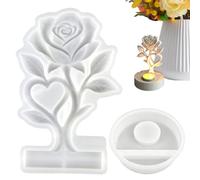 in resina epossidica, a forma di rosa, facili da rilasciare, riutilizzabili, per , , argilla, , decorazione domestica, centrotavola, progetti artistici, compleanni, matrimoni