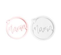 in resina per ciondoli - Stampo in silicone a tema festa della mamma, forma creativa rotonda per la decorazione di compleanno e mamma della parete di casa commemorativa