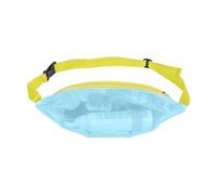 in rete, borsa da spiaggia regolabile, cintura regolabile in rete con conchiglie per spiaggia, nuoto, vacanze, viaggi, picnic, Banda Blu Chiaro Giallo, Refer to description, Unisex