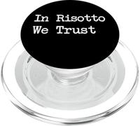 In Risotto ci fidiamo della scrittura minimalista di Funny Risotto PopSockets PopGrip per MagSafe