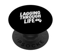 In ritardo attraverso la vita Umorismo di gioco per i giocatori PopSockets PopGrip Adesivo